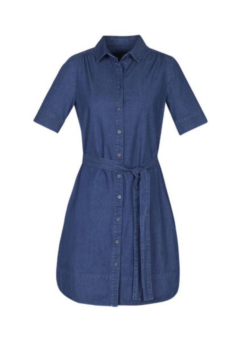 Picture of Biz Collection Ladies Delta Dress 100% Cotton Stonewashed Denim